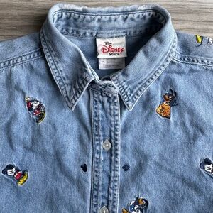 Disney Store Light Blue Denim Shirt